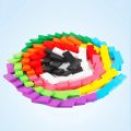 50 pcs Domino Blocks Racing Toys Wooden Domino Toys Colorful Building Blocks Bulk Family Game For Kids And Adults Building Block Tile. 