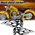 【Alizeker Mall】2Pcs Universal Motorcycle Stickers Gas Oil Tank Flame Badge Decal Sticker Funny JDM Vinyl On Bike Sticker. 