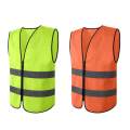High Visibility Reflective Strips Safety Vest Clothing Fluorescent Yellow. 