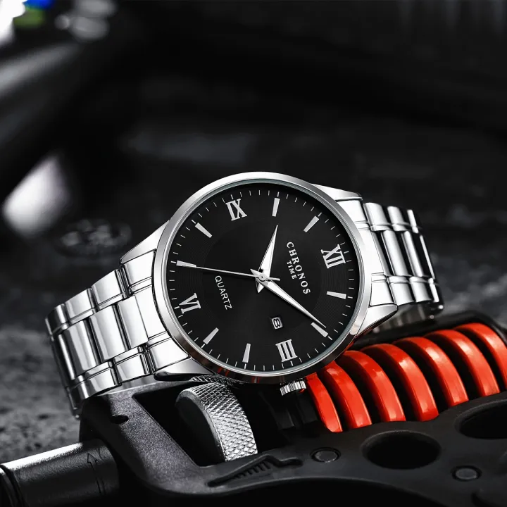CHRONOS%20Men's%20Business%20Leisure%20Quartz%20Watch%20Minimalist%20Fashion%20Calendar%20Analog%20Stainless%20Steel%20Wrist%20Watch%20-%20Image%206