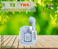 T2 TWS Transparent Wireless Bluetooth 5.3 Earbuds with Transparent Shell Hands-Free Calling Headset High-Fidelity Stereo Headphones In-Ear Active Noise Cancelling Earpieces. 