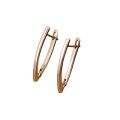 Xuping jewelry glossy V letter fashion temperament earrings women's European and American cross-border niche design earrings earrings earrings wholesale.