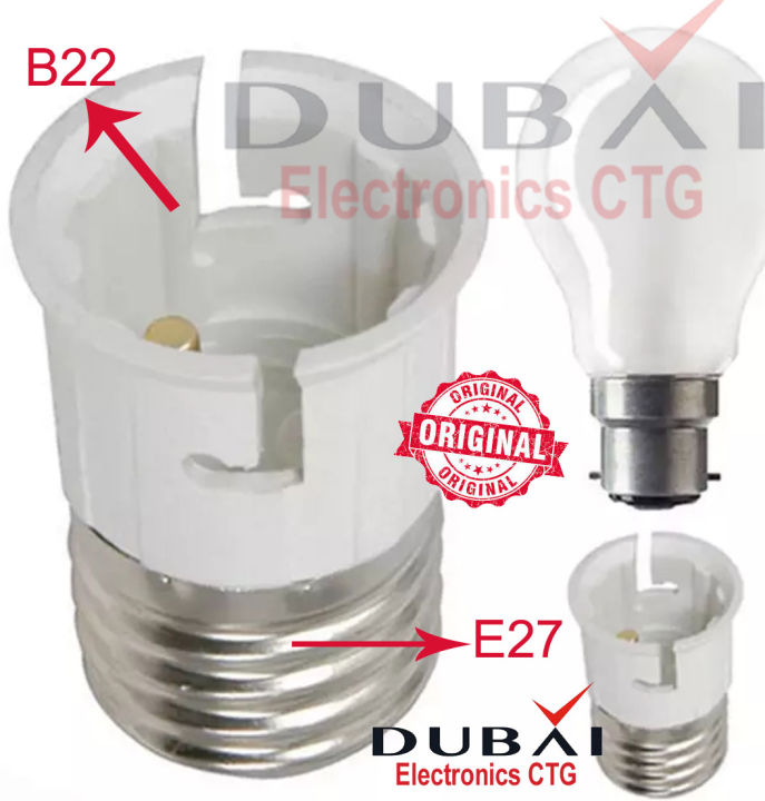 Pin Type Bulb Pin Type Ballb Holder 'Holder to Screw Holder Bulb Socket (E27 to B22) Converter Adaptor