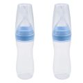 4 PCS Silicone Baby Food Dispensing Spoon (120Ml, perfect for 4 Months Babies) - Squeeze Feeder with Spoon.