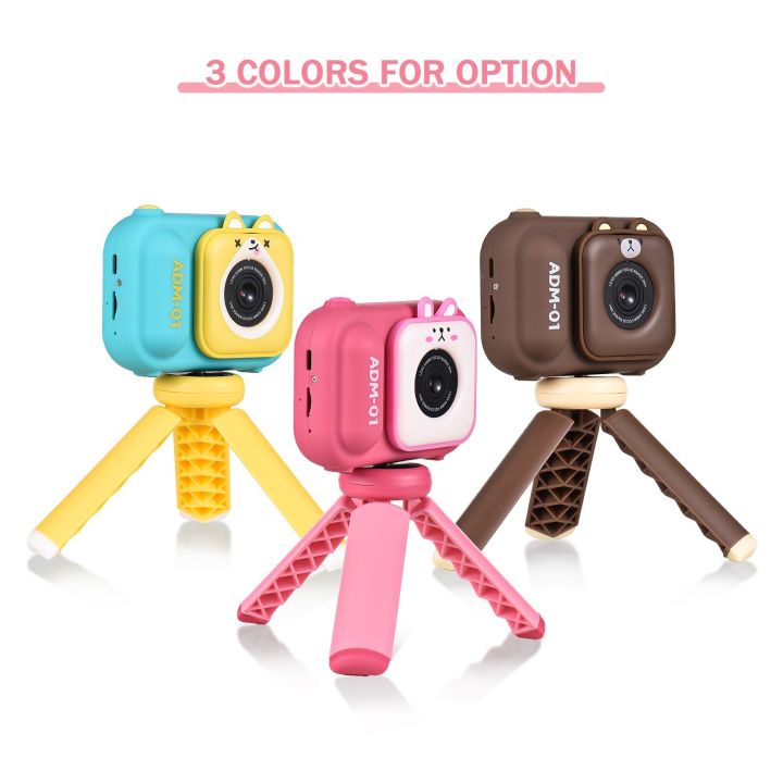 Andoer%201080P%20Kids%20Mini%20Digital%20Camera%2048MP%202.4%20Inch%20IPS%20Screen%20Dual%20Lens%20with%2032GB%20Memory%20Card%20and%20Card%20Reader%20and%20Desktop%20Tripod%20-%20Image%204