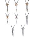 Western Vintage Bolo Tie Cowboy Tie Turquoise Bolo Tie Natives American Bolo Tie for Men Cowboy Necktie Star Bolo Tie.