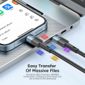 EEssager 100W USB Type C PD Cable 100W Fast Charging Wire For OPPO Oneplus Xiaomi Samsung Realme USB C Charger Data Cords. 