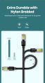 UGREEN NW150 Cat7 Ethernet Cable - 0.5M/2M/3M/5M/15M - Up to 10Gbps High Speed - Support 600MHz bandwidth - Flexible & Durable - Braided Cable. 