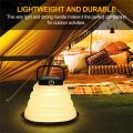 IP65 Portable Lantern Collapsible Camping Light Solar Tent Lighting Outdoor USB Rechargeable Light Waterproof LED Fishing Lamp. 