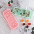 Silicone Ice Cube Tray with Lid 24 Ice Box 1 Pack.