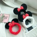 Disney Mickey Mouse Ear Headband For Adults Girls Elastic Hair Ring Minnie Mouse Ears Hair Ties Women Face Wash Hair Accessories. 