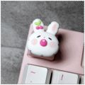 Cute cartoon cat's paw bunny xda three-dimensional round Lofe beautiful girl low switch keycaps mechanical keyboard. 