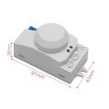 5.8GHz HF System LED Microwave 360 Degree Sensor Light Switch,White.