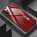 Wenefang New specials Luxury Carbon Fiber Glass Hard BMW Phone Case for iPhone 15 14 13 12 11 Pro Max Mini X XS Max XR Shockproof Anti Fall Back Cover. 