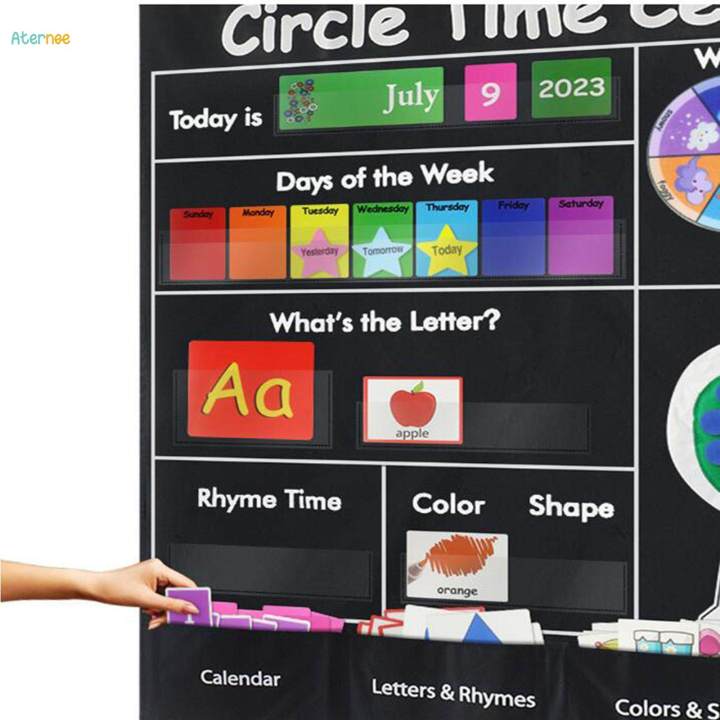 Circle%20Time%20Learning%20Center%20Pocket%20Chart%20Color%20Shape%20Counting%20Weather%20Learning%20Turnable%20for%20Teaching%20Aids%20Classroom%20Kindergarten%20Teachers%20-%20Image%208
