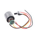 【Best-Selling】 9/12/24V 5A Mini Brushless Motor 5A 100000RPM High-speed CNC Aluminum Alloy Impeller Ducted Fan Stepless Speed Regulation Tetuo. 