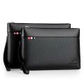 Fashion Business style men's handbag clutch bag soft PU leather male waist pack bag elegant leisure stylish hand bag men pouch. 