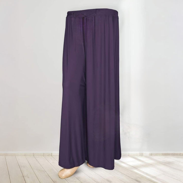 Comfort Regular Wear Palazzo - Stretchable Korean Soft Jersey Fabric, Good Stitching, Available in Multiple Sizes