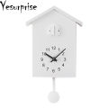 Yesurprise Modern Cuckoo Wall Clock Fashion Creative Pendulum Clocks Bird House Battery Powered Cuckoo Wall Clock For Living Room Kitchen.