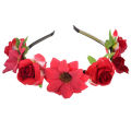 Elegant Artificial flower headband Exquisite Delicate Colorful Sunflower hairband Beautiful Women's wedding hair accessories for Wedding Party Photoshoot Beach vacation Bridesmaids. 