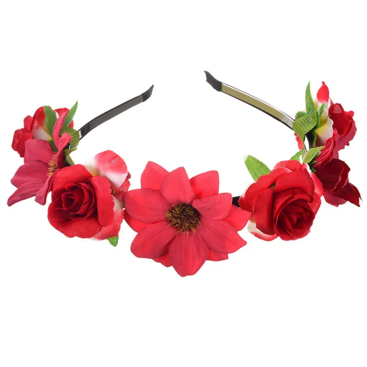 Elegant%20Artificial%20flower%20headband%20Exquisite%20Delicate%20Colorful%20Sunflower%20hairband%20Beautiful%20Women's%20wedding%20hair%20accessories%20for%20Wedding%20Party%20Photoshoot%20Beach%20vacation%20Bridesmaids%20-%20Image%202