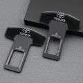 2-Piece Car Styling Safety Clip Seat Belt Plug Alarm Canceller - Ensure Safety with This Easy-to-Use Car Accessory for Toyota.
