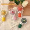 Cute Fruit Mini Hand Fan With Phone Holder,Summer Outdoor Cooler, USB Rechargeable Portable Handheld Fan for Student Pocket.