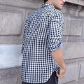 Trendy Black & White Check Long Sleeve Casual Shirt - Shirt.