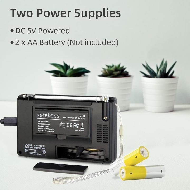 Retekess%20V111%20Portable%20AM%20FM%20Shortwave%20Radio%20Alarm%20Clock%20Operated%20AA%20with%20Earphones%20Jack%20Sleep%20Timer%20for%20Travel(10K%20StepBlack)%20-%20Image%205