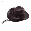 Cowboy Hat Cowgirl Hat Sun Hat with Adjustable Chin Strap Fashion Hats. 