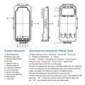 PULUZ 45m/147ft Waterproof Diving Case Underwater Photography Replacement for 13.0 or Above. 