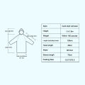 Family Pack of 3 Travel Raincoat Waterproof Disposable Plastic Rain Poncho Foldable Lightweight with Hood for Women Men and Kids. 
