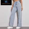 Casual Denim Jeans Pants for Women - Blue. 