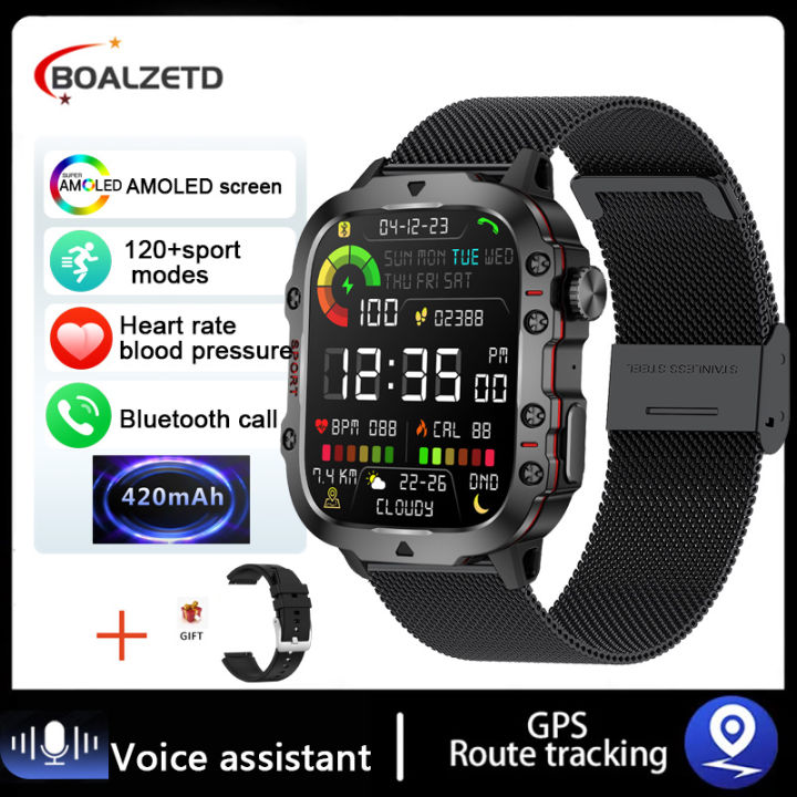 2024 New Bluetooth Call Smartwatch Men's Rugged Military Sports