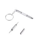 Mini Screwdriver Combination Tool Portable Metal Keychain Men Sliver Utility Pocket Multifunction Key Ring Fashion Key Chain. 
