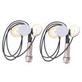 2X Piezo Contact Microphone 3 Transducer Pickups with end pin jack for Kalimba.