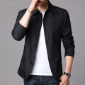 Spring Autumn Male Casual Fashion Solid Color Jacket Hombre Long Sleeve Slim All-match Buttons Tops Men Cardigan Coat Outwear.
