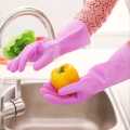 High Quality Silicone Dish Washing Kitchen Hand Gloves (Multicolor).