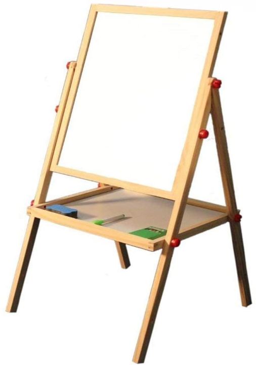 Kids%202%20in%201%20Wooden%20Easel%20Black%20Board%20&%20Magnetic%20White%20Board%20Double%20Sided%20REVOLVING%20Easel%20Board%20-%20Image%204