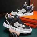Autumn men's shoes 2023 New Teen Trend Casual Sports Skate Shoes Men's Winter All-Matching Flat Work Fashionable Shoes. 
