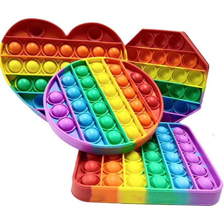 Funny Parent Child Fidget Pop It Sensory Toys for Kids