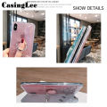 Casinglee for OPPO F17 case Shiny Ring Glitter Soft Transparent Holder Stand Back cover with String for OPPO F17 Phone cases cover Stars Moon Girls. 
