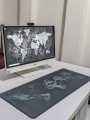 World Map Gaming Mouse Pad Keyboard Desk Accesories - Mouse Pad. 