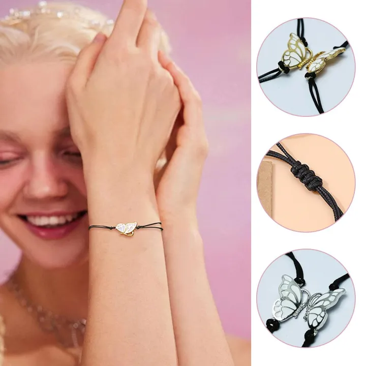 Butterfly%20Best%20Friend%20Friendship%20Bracelet%20for%202%20Girls%20Gold%20Silver%20Color%20BFF%20Matching%20Butterfly%20Long%20Distance%20Bracelet%20Gift%20V1X0%20-%20Image%202