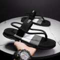 Men's Flip Flops Summer New Sandals Dual-Use Outdoor Casual Beach Shoes Men's Foreign Trade Slippers Men's Platform Non-Slip.