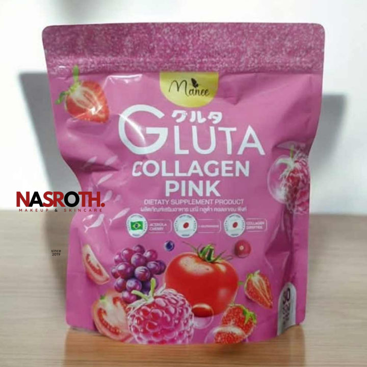 Manee%20Gluta%20Collagen%20Pink%20Juice%201%20Pack%2030%20Sachets%20Manee%20Gluta%20Collagen%20Juice%20-%20Image%206