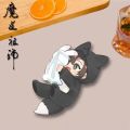 Anime Mo Dao Zu Shi Cartoon The Untamed Peripheral Acrylic Badge Wei Wuxian Lan Wangji Rabbit Brooch Pendant Gift Accessories.