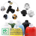Electrical accessories. Electric light fitting. Plastic Wire lock cap M10.Tooth thread cable clip, wire grip for ceiling lamp. PVC cable gland. Cable lock 10 pic clear.