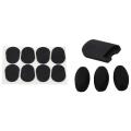 BRADOO- 8Pcs Alto/Tenor Saxophone Sax Mouthpiece Patches Pads Cushions Black 0.8mm & 1 Set Saxophone Palm Key Risers. 