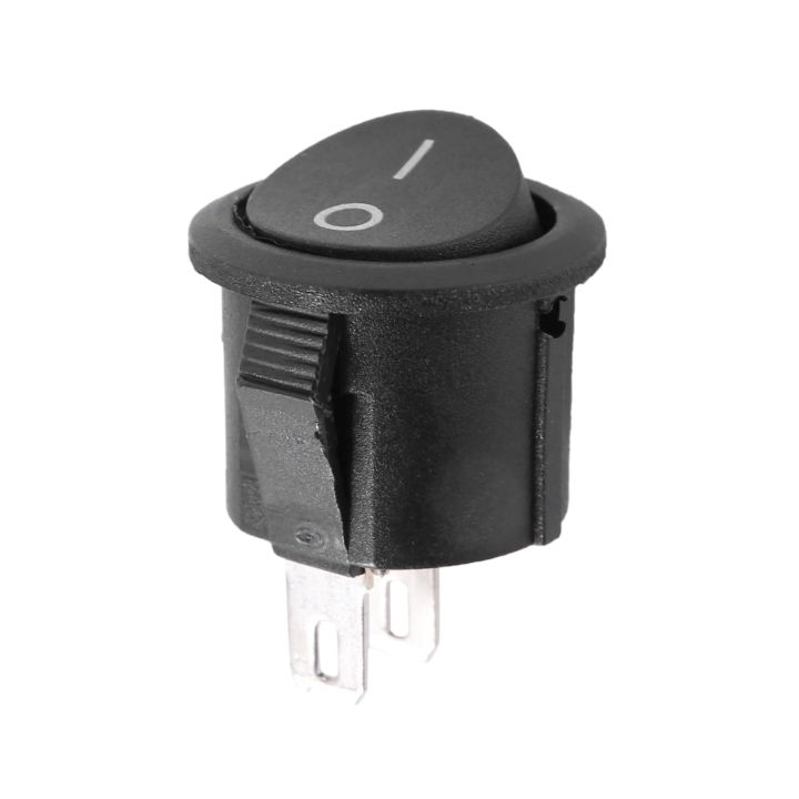 LKPCIGCXM%2020%20Pcs%20SPST%20Black%20Button%20On/Off%20Round%20Rocker%20Switch%20AC%206A/125V%203A/250V%20-%20Image%208